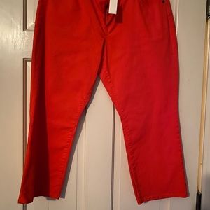 Talbots orange cropped jeans!